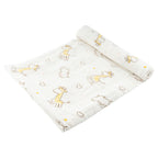 LuvlyMama Sunny Giraffe 100% Cotton Muslin Swaddle – 110 × 120 cm