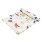 Luvlymama Little Explorer 100% Cotton Muslin Swaddle – 110 × 120 cm