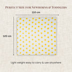 LuvlyMama Little Duckling 100% cotton Muslin Swaddle – 110 × 120 cm