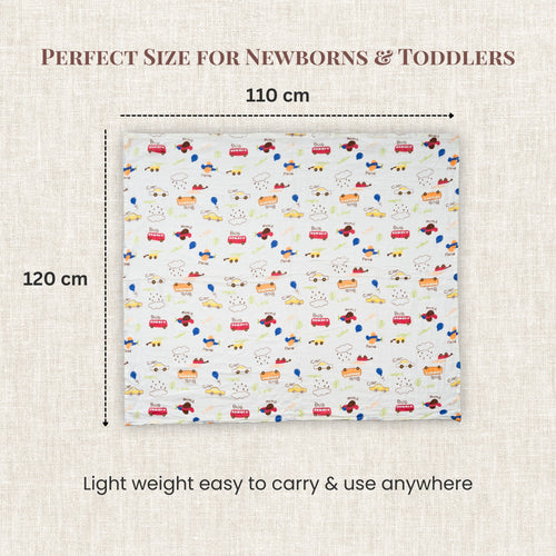 Everyday Premium | Set of 3 Muslin Swaddles (100% Cotton) | 110 × 120 cm