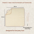 Little Love | 4-Layer Baby Hooded Towel (100% Cotton) | 90 × 90 cm