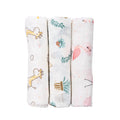 Everyday Premium | Set of 3 Muslin Swaddles (100% Cotton) | 110 × 120 cm